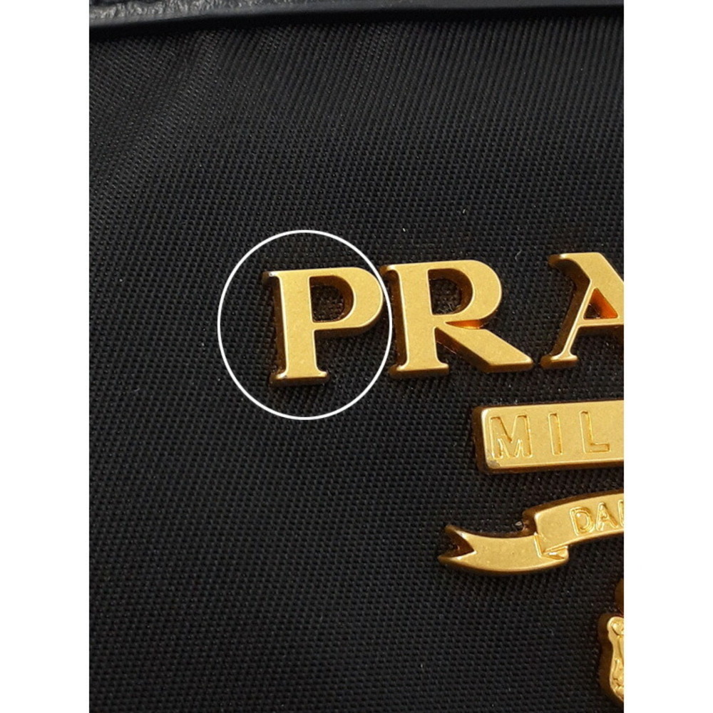Prada Black Vela Shoulder Bag Tessuto Tote - Picture 8 of 9